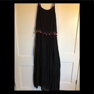 Black maxi dress